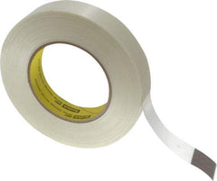 3M - 1" x 60 Yd Clear Rubber Adhesive Packaging Tape - Polypropylene Film Backing, 6.6 mil Thick, 380 Lb Tensile Strength, Series 8981 - Best Tool & Supply