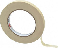 3M - 1/2" Wide x 60 Yd Long Tan Paper Masking Tape - Series 2307, 5.2 mil Thick, 23 In/Lb Tensile Strength - Best Tool & Supply