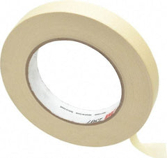 3M - 3/4" Wide x 60 Yd Long Tan Paper Masking Tape - Series 2307, 5.2 mil Thick, 23 In/Lb Tensile Strength - Best Tool & Supply