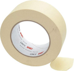 3M - 2" Wide x 60 Yd Long Tan Paper Masking Tape - Series 2307, 5.2 mil Thick, 23 In/Lb Tensile Strength - Best Tool & Supply