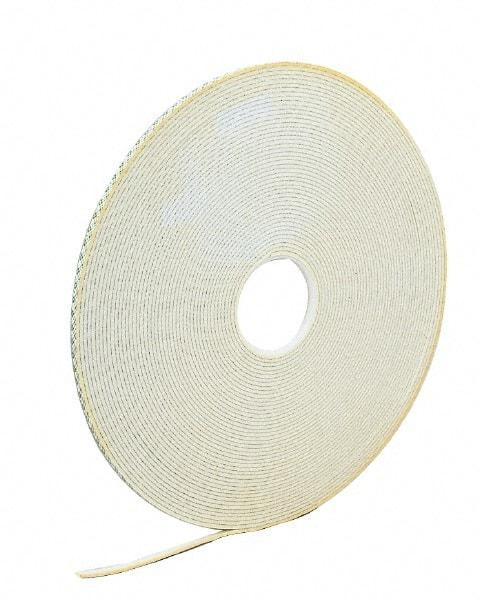 3M - 3/4" x 36 Yd Acrylic Adhesive Double Sided Tape - 1/16" Thick, Off-White, Urethane Foam Liner, Continuous Roll, Series 4016 - Best Tool & Supply