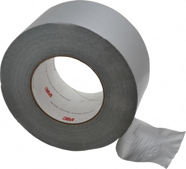 3M - 3" x 55m Silver Duct Tape - 9 mil, Rubber Adhesive, Polyethylene Film Backing, 25 Lb/ln Tensile Strength, 200°F Max, Series 3939 - Best Tool & Supply