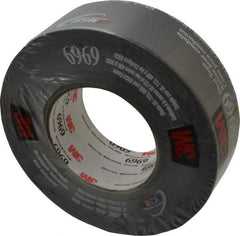 3M - 2" x 55m Black Duct Tape - 10.7 mil, Rubber Adhesive, Polyethylene Film Backing, 32 Lb/ln Tensile Strength, 200°F Max, Series 6969 - Best Tool & Supply