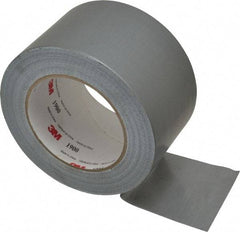 3M - 3" x 50 Yds Silver Duct Tape - 5.8 mil, Rubber Adhesive, Polyethylene Film Backing, 16 Lb/ln Tensile Strength, -65.2°F Max, Series 1900 - Best Tool & Supply