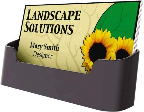 UNIVERSAL - Black Business Card Holder - Plastic - Best Tool & Supply