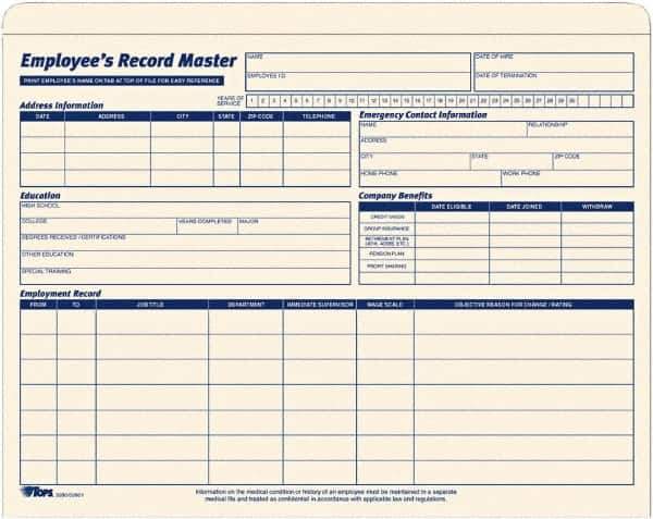 TOPS - 9-1/2 x 11-3/4", Letter Size, Manilla, File Jacket/Sleeve/Wallet with Expanding Jacket - 10 Point Stock - Best Tool & Supply