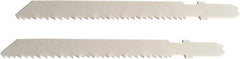 Disston - 3-1/2" Long, 10 to 14 Teeth per Inch, Bi-Metal Jig Saw Blade - Toothed Edge, 0.06" Thick, U-Shank, Raker Tooth Set - Best Tool & Supply