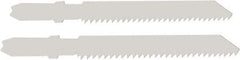 Disston - 3-1/2" Long, 12 Teeth per Inch, Bi-Metal Jig Saw Blade - Toothed Edge, 0.06" Thick, U-Shank, Raker Tooth Set - Best Tool & Supply