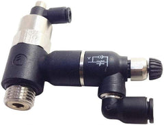 Legris - Speed & Flow Control Valves   Valve Type: Piloted Non-Return w/Flow Regulator & Exhaust    Male Thread Size: 3/8 - Best Tool & Supply