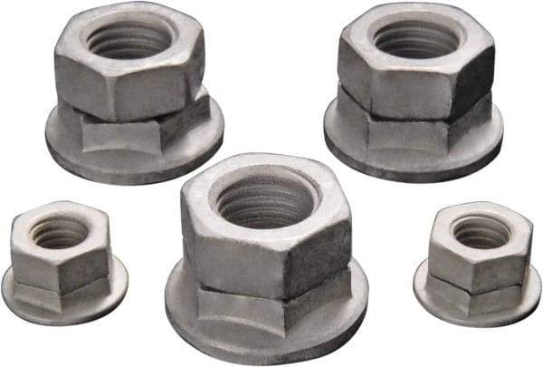 DISC-LOCK - 3/8-24 UNF Grade 8 Steel Free Spinning Hex Lock Nut - Magni 565 Finish - Best Tool & Supply