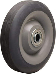 Hamilton - 5 Inch Diameter x 1-3/8 Inch Wide, Rubber on Thermoplastic Caster Wheel - 275 Lb. Capacity, 1-9/16 Inch Hub Length, 1/2 Inch Axle Diameter, Stainless Steel Ball Bearing - Best Tool & Supply