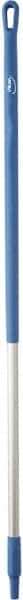 Vikan - 51 x 1-1/4" Aluminum Squeegee Handle - European Threaded Connection, Blue - Best Tool & Supply