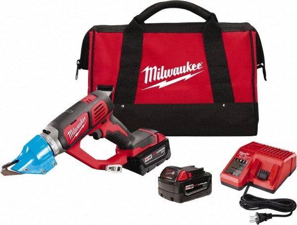 Milwaukee Tool - 3,000 SPM, 18 Volt, Inline Handle, Handheld Cordless Shear - Best Tool & Supply