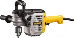 DeWALT - 1/2" Keyed Chuck, 330 & 1,300 RPM, End Handle Electric Drill - 11 Amps, 120 Volts, Reversible, Includes Chuck Key with Holder & 2-Position Side Handle - Best Tool & Supply