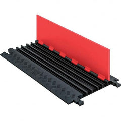 Checkers - On Floor Cable Covers Cover Material: Polyurethane Number of Channels: 5 - Best Tool & Supply