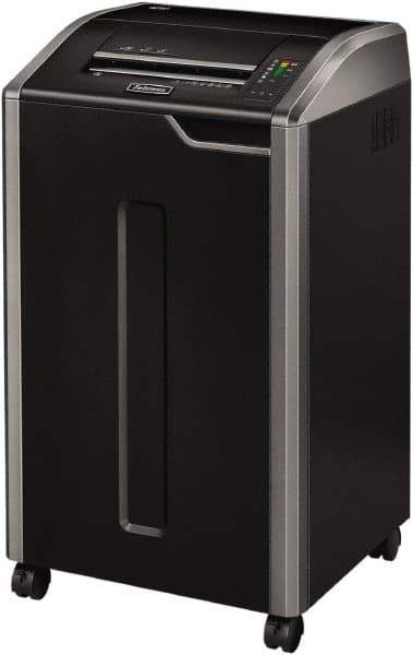 FELLOWES - 5/32 x 1-1/2" Strip, Cross Cut Manual Shredder - 20" Long x 22" Wide x 37" High, Level 4 Security, 30 Gal Wastebasket - Best Tool & Supply