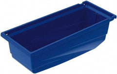 Akro-Mils - 30 Lb. Load Capacity, 17-1/2" Deep, Blue Hopper Shelf Bin - 6-1/2" High x 6-5/8" Wide x 17-1/2" Long - Best Tool & Supply