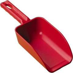 Remco - 16 oz Red Polypropylene Flat Bottom Scoop - 3.2" Wide x 2" Deep Bowl, 10.4" OAL - Best Tool & Supply