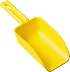 Remco - 16 oz Yellow Polypropylene Flat Bottom Scoop - 3.2" Wide x 2" Deep Bowl, 10.4" OAL - Best Tool & Supply