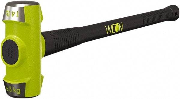 Wilton - 14 Lb Head, 24" Long Sledge Hammer - Steel Head, Steel Handle with Grip - Best Tool & Supply