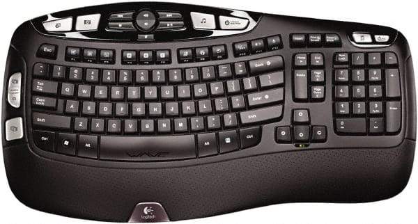 Logitech - Black Keyboard/Mouse - Use with Windows XP, Vista, 7, 8 - Best Tool & Supply