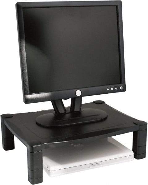 Kantek - Black Adjustable Stand - Use with Monitor, Printer, Laptop - Best Tool & Supply