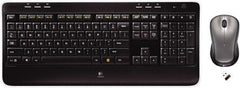 Logitech - Black Keyboard/Mouse - Use with Windows XP, Vista, 7, 8 - Best Tool & Supply