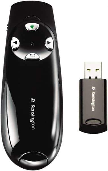 Kensington - Black Wireless Presenter - Use with Windows Vista, 7, Windows 8 - Best Tool & Supply