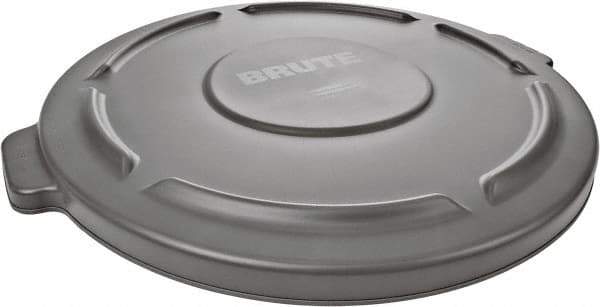 Rubbermaid - Round Lid for Use with 44 Gal Round Trash Cans - Gray, Plastic, For 2643 Brute Trash Cans - Best Tool & Supply