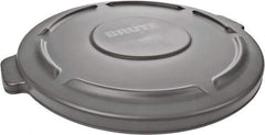 Rubbermaid - Round Lid for Use with 44 Gal Round Trash Cans - Gray, Plastic, For 2643 Brute Trash Cans - Best Tool & Supply