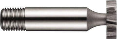 DORMER - 5/8" Diam x 5/32" Face Width, High Speed Steel, 6 Teeth, Shank Connection Woodruff Keyseat Cutter - Uncoated, 1/2" Shank, Staggered Teeth, ANSI 505 - Best Tool & Supply