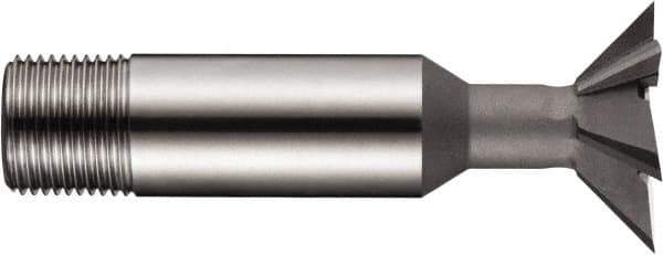 DORMER - 3/4" Diam x 0.2165" Width of Cut, 45° Included Angle, High Speed Steel Dovetail Cutter - 1/2" Shank Diam, Uncoated - Best Tool & Supply