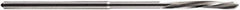 DORMER - 7mm Carbide-Tipped 6 Flute Chucking Reamer - Spiral Flute, 7.1mm Straight Shank, 31mm Flute Length, 109mm OAL - Best Tool & Supply