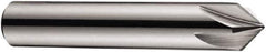 DORMER - 10mm Shank Diam, 7 Flute 90° High Speed Steel Countersink - Bright Finish, 56mm OAL, Single End, Straight Shank, Right Hand Cut - Best Tool & Supply