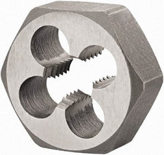 DORMER - 1-11 BSPP Thread, Nonadjustable Round Pipe Die - High Speed Steel, Right Hand Thread - Exact Industrial Supply