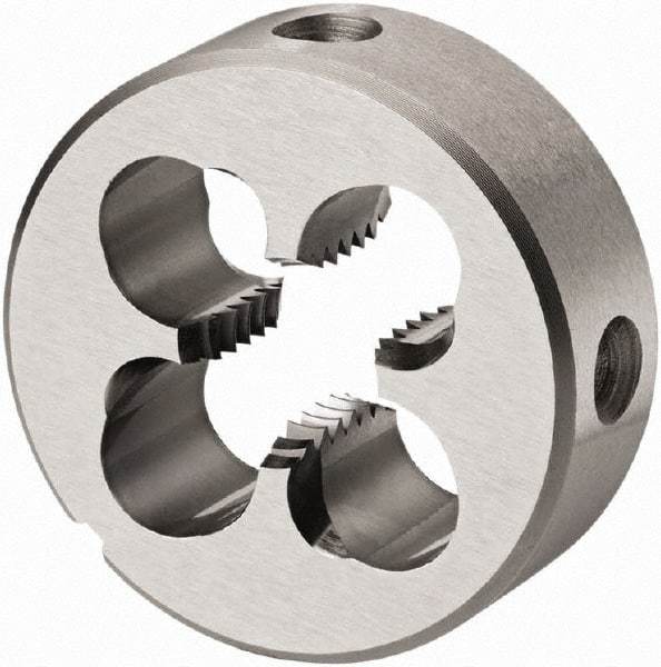 DORMER - 2-11 BSPP Thread, Nonadjustable Round Pipe Die - High Speed Steel, Right Hand Thread - Exact Industrial Supply