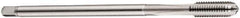 DORMER - M8x1.25 Metric Coarse 6H 3 Flute Bright Finish Cobalt Straight Flute Machine Tap - Plug, Right Hand Thread, 97mm OAL, 17mm Thread Length, Oversize - Best Tool & Supply