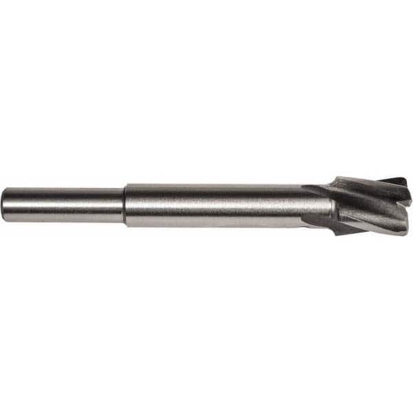 Union Butterfield - 1/2" Diam, 1/4" Shank, Diam, 4 Flutes, Straight Shank, Interchangeable Pilot Counterbore - Best Tool & Supply