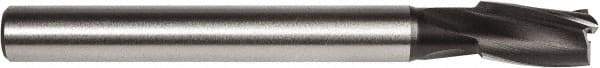 Union Butterfield - 1/4" Diam, 15/64" Shank, Diam, 3 Flutes, Straight Shank, Interchangeable Pilot Counterbore - 3-13/16" OAL, 3/4" Flute Length, Bright Finish, High Speed Steel, Aircraft Style - Best Tool & Supply