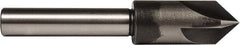 Union Butterfield - 3/4" Head Diam, 1/2" Shank Diam, 4 Flute 60° High Speed Steel Countersink - Bright Finish, 4-1/8" OAL, Single End, Straight Shank, Right Hand Cut - Best Tool & Supply