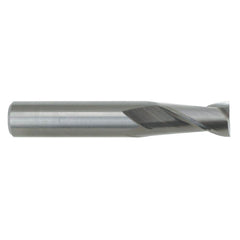 Corner Radius End Mill: 5/8″ Dia, 1-1/4″ LOC, 0.045″ Radius, 2 Flutes, Solid Carbide 3-1/2″ OAL, 5/8″ Shank Dia, 30 ° Helix, Bright/Uncoated, Corner Radius End, Centercutting, Series 121