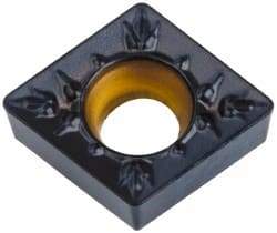 Kennametal - CCMT21.51 MP Grade KCP25 Carbide Turning Insert - TiCN/Al2O3 Finish, 80° Diamond, 1/4" Inscr Circle, 3/32" Thick, 1/64" Corner Radius - Best Tool & Supply