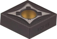 Kennametal - CNMG642 UN Grade KCK20 Carbide Turning Insert - TiCN/Al2O3 Finish, 80° Diamond, 3/4" Inscr Circle, 1/4" Thick, 1/32" Corner Radius - Best Tool & Supply