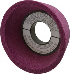 Grier Abrasives - 4" Diam, 1-1/4" Hole Size, 2-1/8" Overall Thickness, 60 Grit, Type 11 Tool & Cutter Grinding Wheel - Medium Grade, Aluminum Oxide, J Hardness, Vitrified Bond, 6,207 RPM - Best Tool & Supply