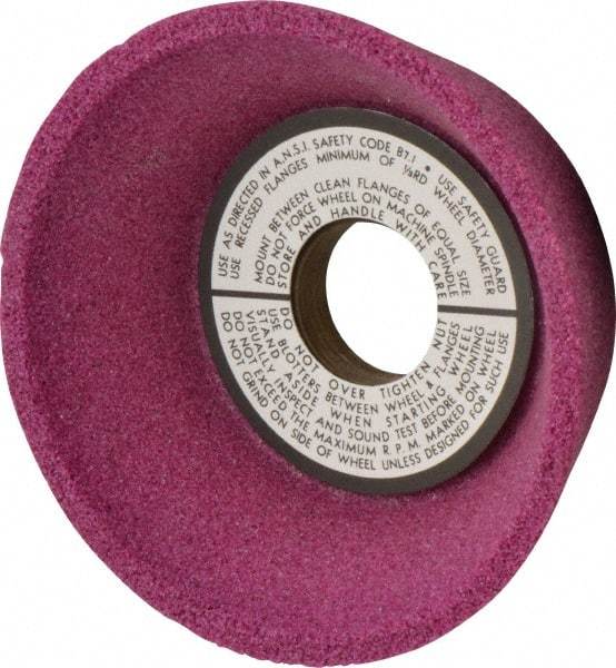 Grier Abrasives - 5" Diam, 1-1/4" Hole Size, 2-3/16" Overall Thickness, 46 Grit, Type 11 Tool & Cutter Grinding Wheel - Coarse Grade, Aluminum Oxide, H Hardness, Vitrified Bond, 4,966 RPM - Best Tool & Supply