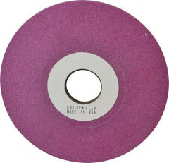 Grier Abrasives - 6" Diam, 1-1/4" Hole Size, 1/2" Overall Thickness, 80 Grit, Type 12 Tool & Cutter Grinding Wheel - Medium Grade, Aluminum Oxide, K Hardness, Vitrified Bond, 4,138 RPM - Best Tool & Supply