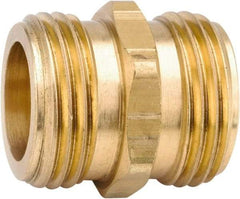 ANDERSON METALS - 3/4 MGHT & 1/2 GHT Garden Hose Male Union with FIP Tap - Lead Free Brass, Male Hose to Male Hose Connector - Best Tool & Supply