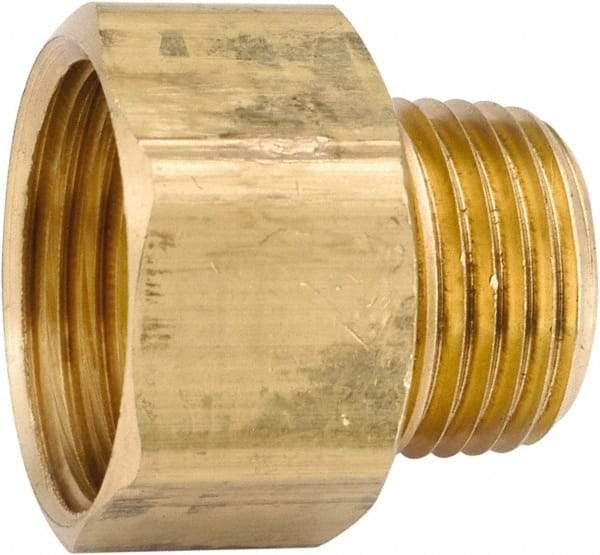 ANDERSON METALS - 3/4 FGHT & 1/2 MPT Garden Hose Female x MIP - Lead Free Brass, Female Hose to Male Pipe Connector - Best Tool & Supply