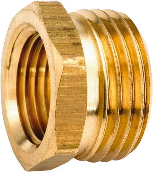 ANDERSON METALS - 3/4 MGHT & 1/4 FPT Garden Hose Male x FIP - Lead Free Brass, Male Hose to Female Pipe Connector - Best Tool & Supply