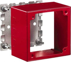 Hubbell Wiring Device-Kellems - 4.64 Inch Long x 2-3/4 Inch Wide x 4.54 Inch High, Rectangular Raceway Box - Red, For Use with HBL500 Series Raceways and HBL750 Series Raceways - Best Tool & Supply